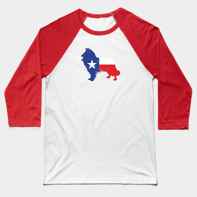 Lone Star State, Lone Star Flag, Texas State Flag, Texas, College Station, Reville, Collie Baseball T-Shirt by TheShirtGypsy